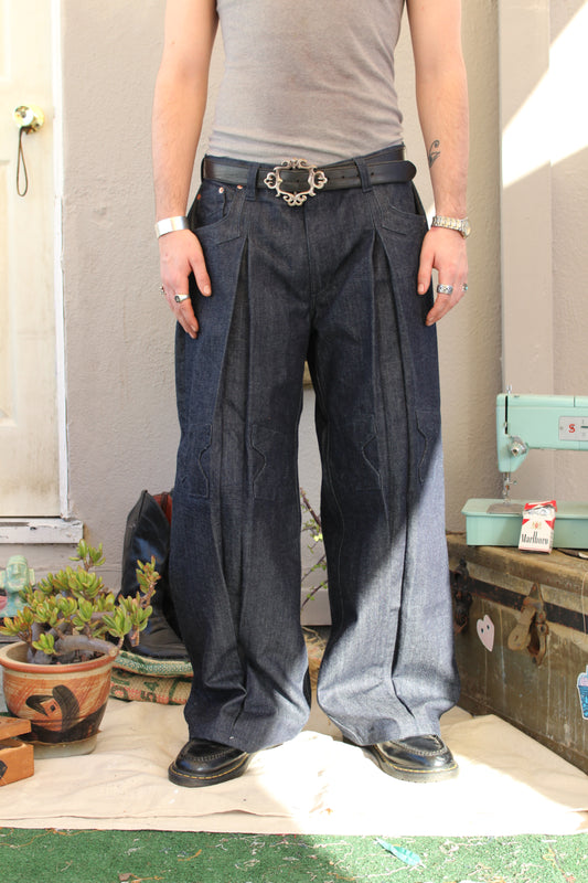 Wide Pleat jeans