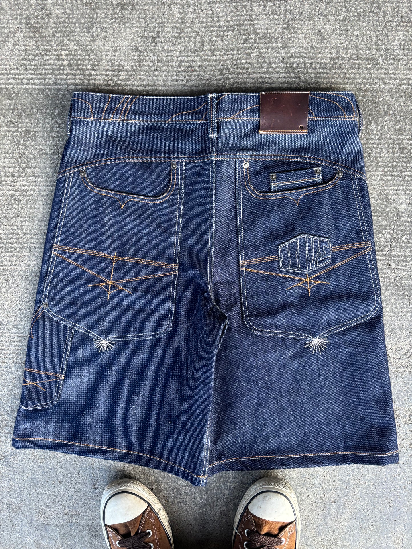 HIVE.MENTALITY Dust Bowl Denim Shorts