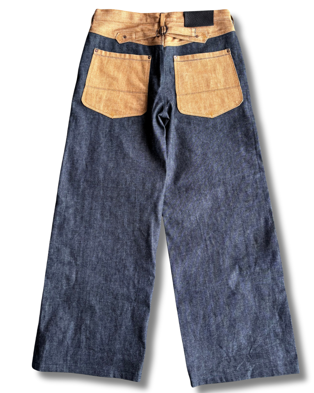 Brown Denim Double Knee
