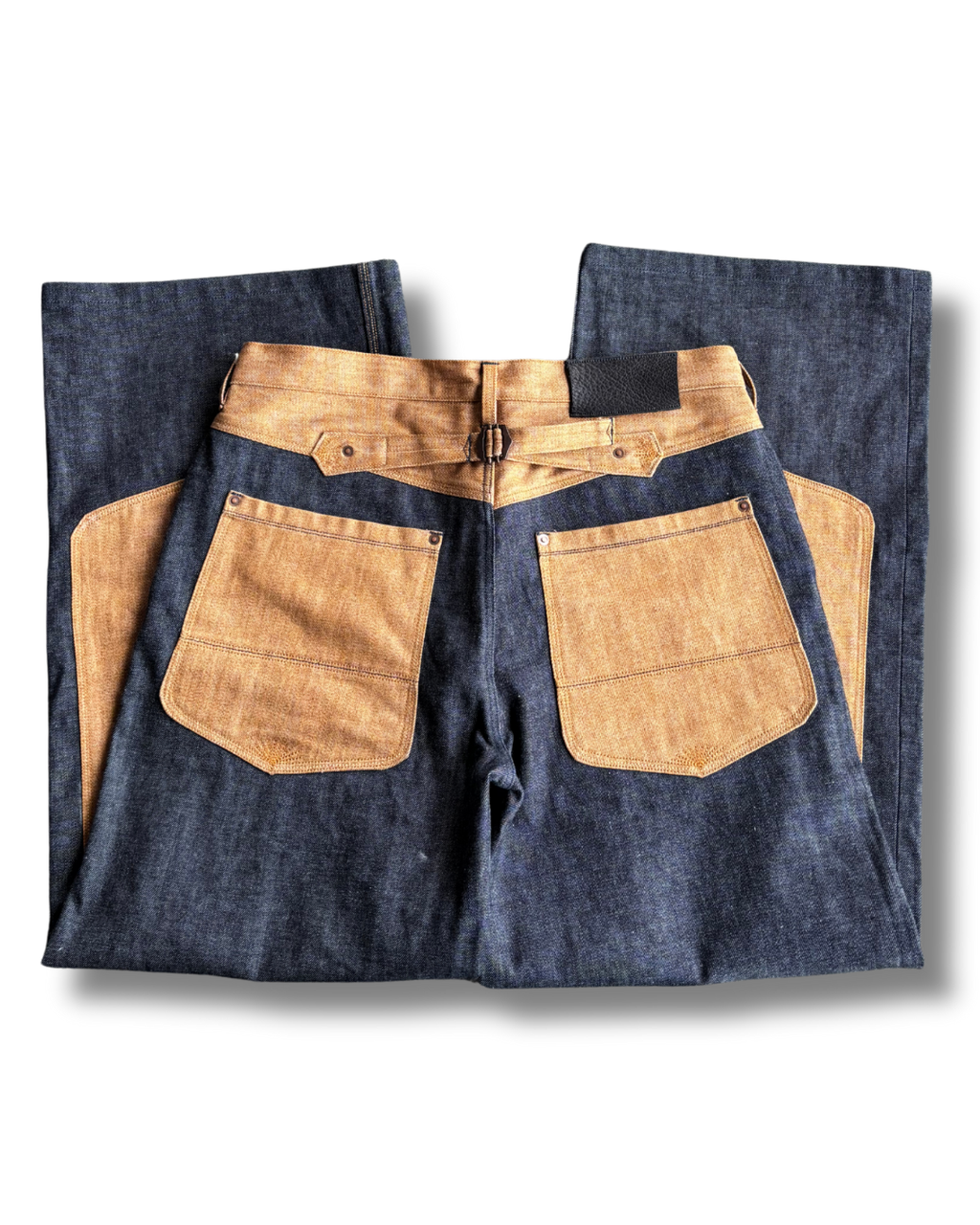 Brown Denim Double Knee