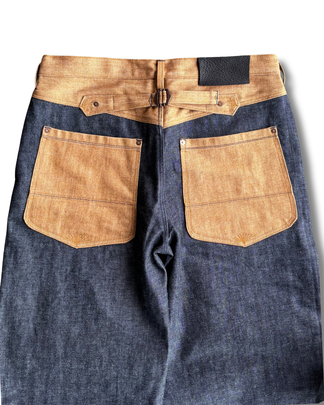 Brown Denim Double Knee