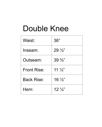 Double Knee